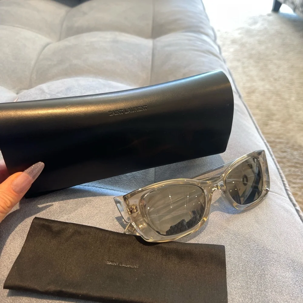 YSL silver glasses in amazing condition